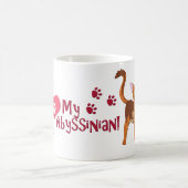 Ich Liebe meine Abessinier! Kaffeetasse (Mittel)