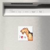 Ich Liebe meine Airedale Magnet (In Situ (Geschirrspüler))