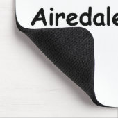 Ich Liebe meine Airedale Terrier Mousepad (Ecke)