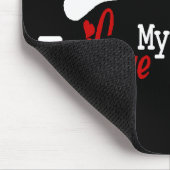 Ich Liebe meine Airedale Terrier Mousepad (Ecke)