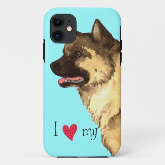 Ich Liebe meine Akita Case-Mate iPhone Hülle (Rückseite)