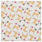 Ich Liebe meine Akita Stoff (Muster)