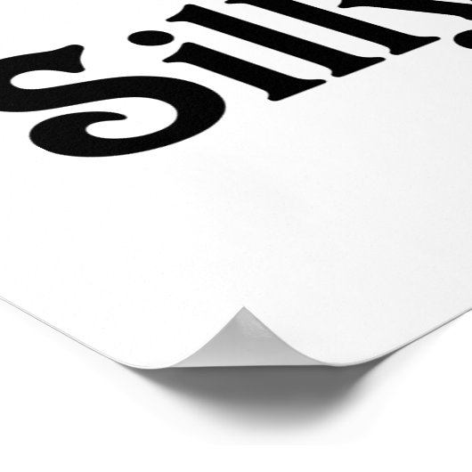 Ich Liebe meine Alberne Gans Poster (Ecke)