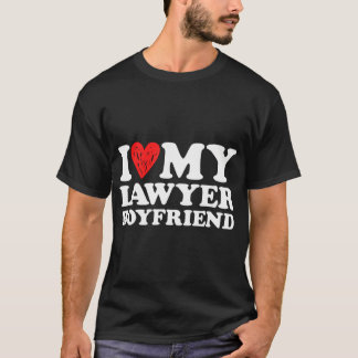 Ich Liebe meine Anwältin Boyfriend Bf Valentinstag T-Shirt