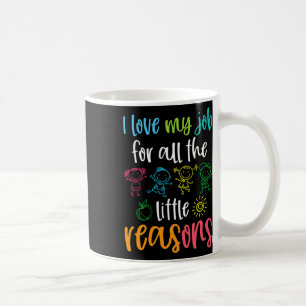 Ich Liebe meine Arbeit aus allen kleinen Gründen 1 Kaffeetasse