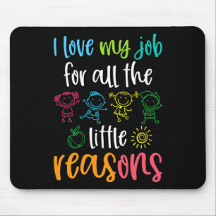 Ich Liebe meine Arbeit aus allen kleinen Gründen 1 Mousepad