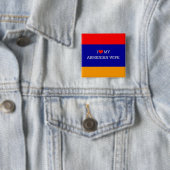 Ich Liebe meine armenische Ehefrau, armenische Fla Button (Beispiel)