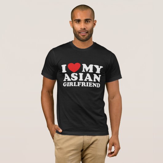Ich Liebe Meine Asiatische Freundin T-Shirt (Vorne ganz)