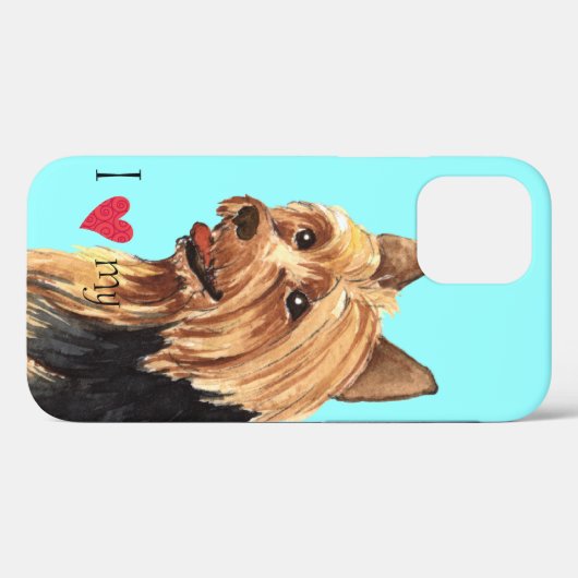 Ich Liebe meine australischen Terrier Case-Mate iPhone Hülle (Rückseite (Horizontal))