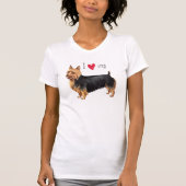 Ich Liebe meine australischen Terrier T-Shirt (Vorderseite)