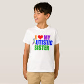 Ich Liebe meine Autistische Schwester Kinder T-Shirt (Vorne ganz)