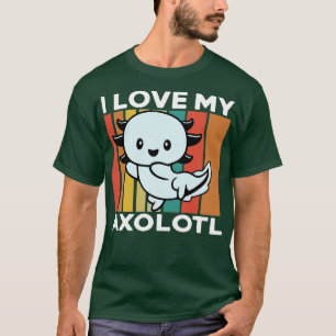 Ich Liebe meine Axolotl Vintag Funny Axolotl mexik T-Shirt