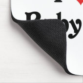 Ich Liebe meine Babykuchen Mousepad (Ecke)