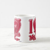 Ich Liebe meine Babys rot - Herz Kaffeetasse (Mittel)