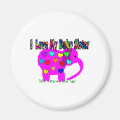 Ich Liebe meine BabySchwester Magnet (Vorne)