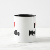 Ich Liebe meine Bälle Tasse (Zentrum)