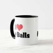 Ich Liebe meine Bälle Tasse (Vorderseite Links)