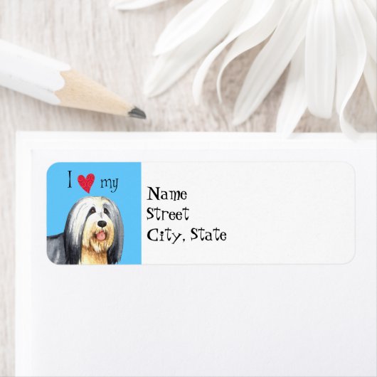 Ich Liebe meine bärtige Collie (Insitu)