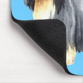 Ich Liebe meine bärtige Collie Mousepad (Ecke)