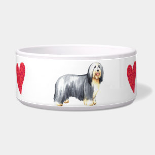 Ich Liebe meine bärtige Collie Napf
