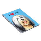 Ich Liebe meine bärtige Collie Notizblock (Rechte Seite)