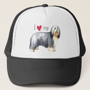 Ich Liebe meine bärtige Collie Truckerkappe