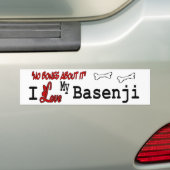 Ich Liebe meine Basenji Autoaufkleber (Auf Auto)