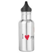 Ich Liebe meine Basenji Edelstahlflasche (Links)