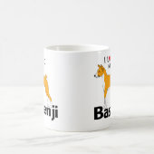 Ich Liebe meine Basenji Kaffeetasse (Mittel)