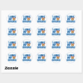 Ich Liebe meine Basenji-Stickers Runder Aufkleber (Blatt)