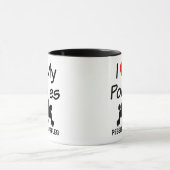 Ich Liebe meine BEIDEN Hunde Tasse (Zentrum)