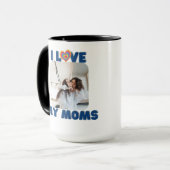 Ich Liebe meine beiden Mamas mit Pride Personalize Tasse (Vorderseite Links)