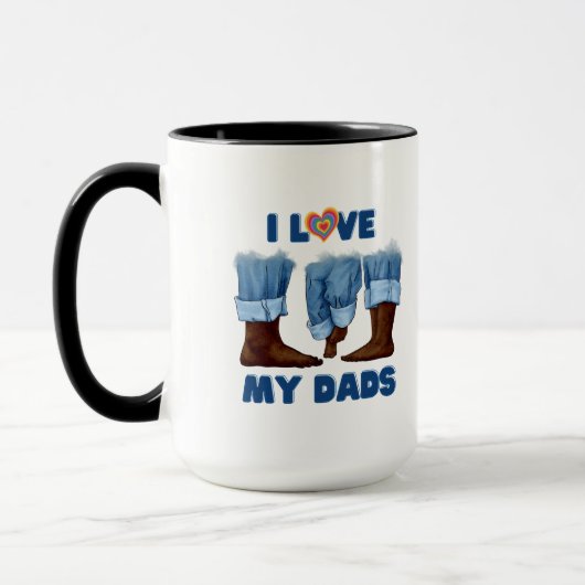 Ich Liebe meine beiden Vater mit Stolz Tasse (Links)