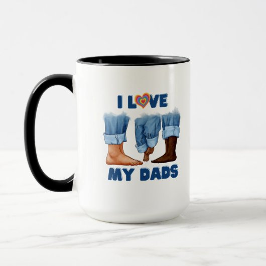 Ich Liebe meine beiden Vater mit Stolz Tasse (Links)