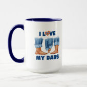 Ich Liebe meine beiden Vater mit Stolz Tasse (Links)
