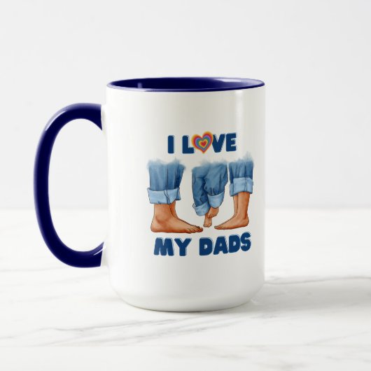Ich Liebe meine beiden Vater mit Stolz Tasse (Links)