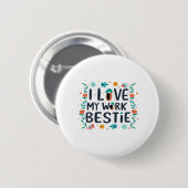 Ich Liebe meine Berufserfahrung klassisch Button (Vorne & Hinten)