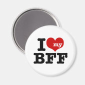 Ich Liebe meine BESTE FREUNDIN Magnet (Vorderseite/Rückseite)