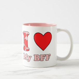Ich Liebe meine BESTE FREUNDIN Zweifarbige Tasse