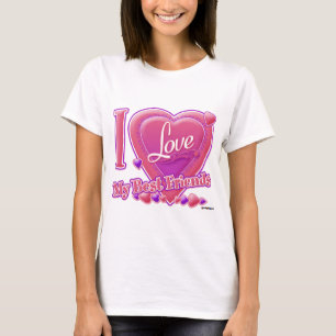 Ich Liebe Meine besten Freunde rosa/lila - Herzen T-Shirt