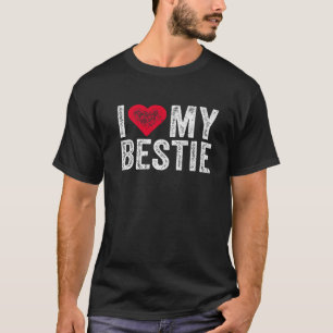 Ich Liebe meine Bestie Best Friend BESTE FREUNDIN T-Shirt