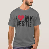 Ich Liebe meine Bestie Best Friend BESTE FREUNDIN  T-Shirt (Vorderseite)