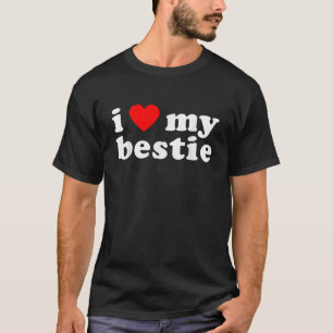 ICH LIEBE MEINE BESTIE Beste Freundin BFF Süße Übe T-Shirt
