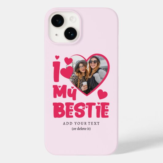 Ich Liebe meine Bestie Custom Foto Herz-Design Case-Mate iPhone Hülle (Rückseite)