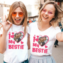 Ich Liebe meine Bestie Custom Foto Herz-Design