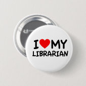 Ich Liebe meine Bibliothek Button (Vorne & Hinten)