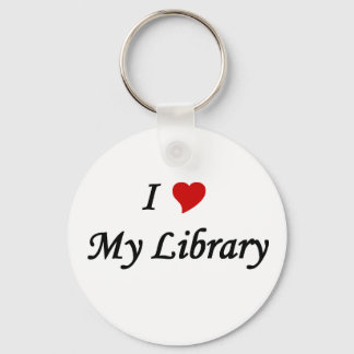 Ich Liebe meine Bibliothek Schlüsselanhänger