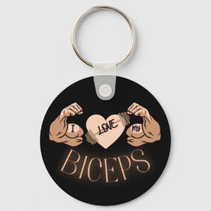 Ich Liebe meine Biceps Schlüsselanhänger