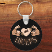 Ich Liebe meine Biceps Schlüsselanhänger (Vorderseite)