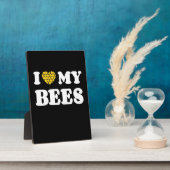 Ich Liebe meine Bienen Fotoplatte (Seite)